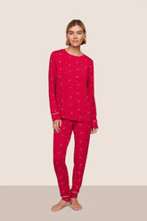 Gisele Printed TENCEL™ Modal Crewneck PJ Set