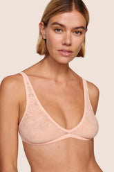 Soft Stretch Recycled Lace Plunge Bralette