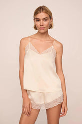 Washable Silk Lace Cami & Short Set