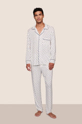 William Printed TENCEL™ Modal Long PJ Set
