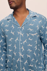 William Printed TENCEL™ Modal Long PJ Set