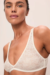 Soft Stretch Recycled Lace Plunge Bralette