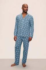 William Printed TENCEL™ Modal Long PJ Set