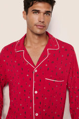 William Printed TENCEL™ Modal Long PJ Set