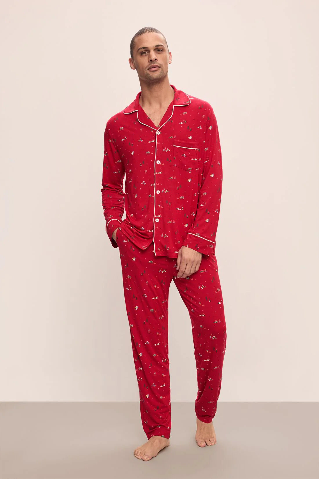 William Printed TENCEL™ Modal Long PJ Set