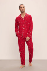 William Printed TENCEL™ Modal Long PJ Set