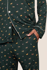 William Printed TENCEL™ Modal Long PJ Set