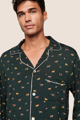 William Printed TENCEL™ Modal Long PJ Set