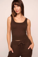 Recycled Sweater Cropped Tank