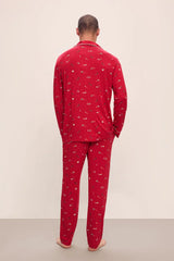William Printed TENCEL™ Modal Long PJ Set